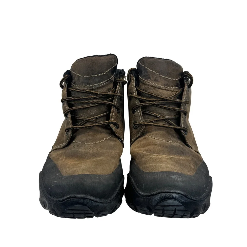Merrell Coda Mid Deepwood Brown Leather Waterproof Hiking Boots Mens 10 Vibram